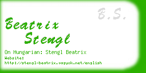 beatrix stengl business card